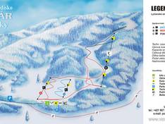 Plan des pistes Vernár – Studničky