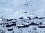 Vue sur les hébergements à Riksgränsen