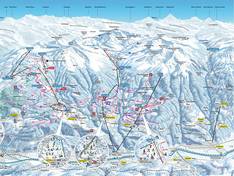 Plan des pistes Unterbäch – Brandalp/Ginals
