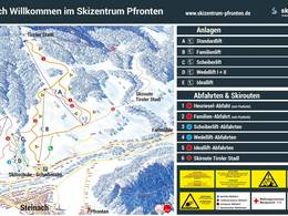 Plan des pistes Skizentrum Pfronten