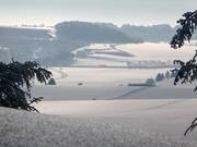 Vue depuis la station supérieure sur le Jura souabe
