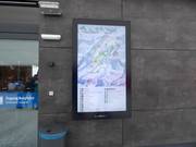 Écran d'information actuel à la station de vallée