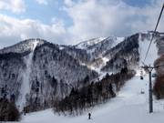 Vue depuis la télécabine vers le Link Lift (remontée de liaison)