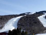 Vue sur les pistes difficiles du domaine skiable de Killington