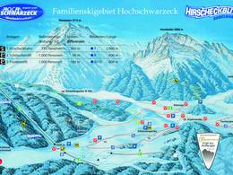 Plan des pistes Hochschwarzeck – Ramsau bei Berchtesgaden