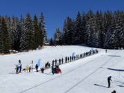 Schatzberg Zwergenland : tapis roulant, terrain de l'école de ski et pistes faciles
