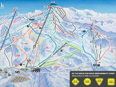 Plan des pistes Coronet Peak