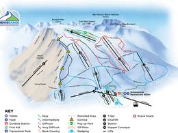 Plan des pistes Nevis Range