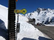 Arrêt de ski-bus à l'Ochsenalm
