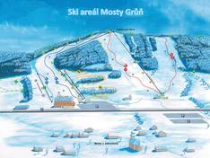 Plan des pistes Mosty u Jablunkova