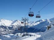 Glüna - 4 places | Télésiège rapide (débrayable) avec capots de protection