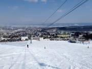 Piste facile et large de descente en vallée Kitanomne Zone
