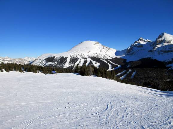 Vue sur les pistes du Goat's Eye Mountain