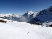 Vue depuis le Lauberhorn en direction de Grindelwald