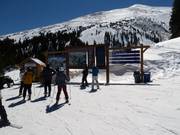 Point d'information dans le domaine skiable