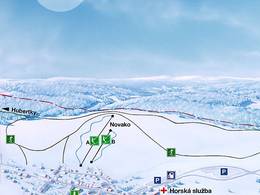 Plan des pistes Novako – Boží Dar