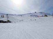 Vue sur les larges pistes du Belvedere