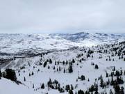 Vue sur le domaine skiable Snowbasin