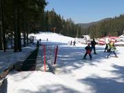 Court tapis roulant au centre de ski Malina