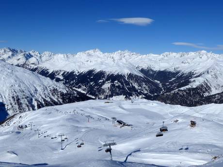 Monts de Villgraten (Villgratner Berge): Taille des domaines skiables – Taille St. Jakob im Defereggental – Brunnalm