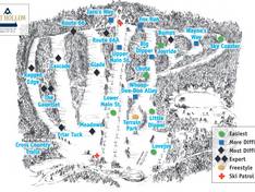 Plan des pistes Hunt Hollow Ski Club