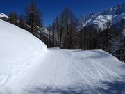 Descente facile vers la vallée