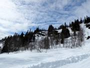 Vue sur le domaine de freeride Hanguren