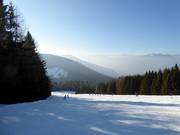 Ambiance du soir sur la piste de descente vers Francolini