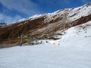 Pente d'entraînement avec téléski à assiettes