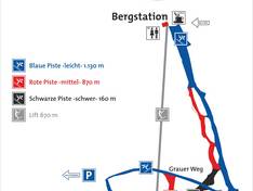 Plan des pistes Inselsberg – Bad Tabarz
