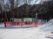 Signalisation des pistes dans le domaine skiable de Furano