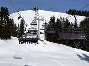 Jochbahn - 8 places | Télésiège rapide (débrayable) avec capots de protection et sièges chauffants