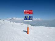 Signalisation des pistes dans le domaine skiable