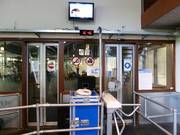 Informations à l'entrée du hall de ski