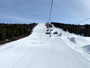 Piste difficile Rodegard au télésiège huit places