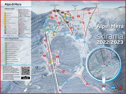 Plan des pistes Alpe di Mera – Scopello