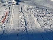 La pente est bien visible pour les parents.