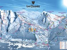Plan des pistes La Clusaz/Manigod