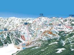 Plan des pistes Palisades Tahoe
