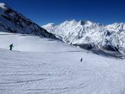 Large piste de glacier