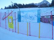 Plan des pistes dans le domaine skiable