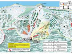 Plan des pistes Frost Fire Park