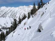 Terrain exigeant dans la Peruvian Gulch