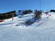 Vue sur les nombreuses pistes du Helm