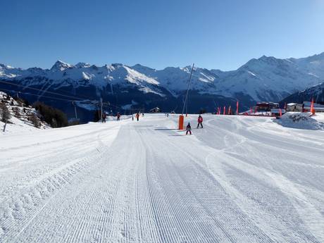 Domaines skiables pour les débutants dans les Alpes valaisannes – Débutants Grimentz/Zinal