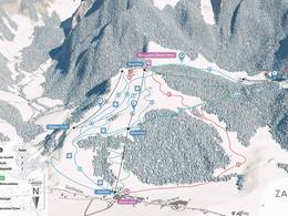 Plan des pistes Zahmer Kaiser – Walchsee