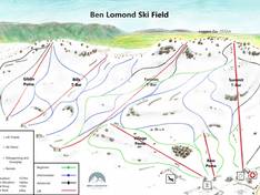 Plan des pistes Ben Lomond
