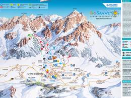 Plan des pistes San Vito di Cadore