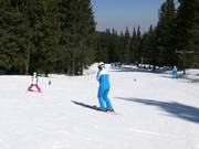 Téléski d'entraînement près d'Aleko