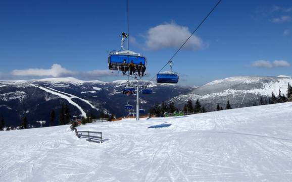 Le plus grand domaine skiable dans les Sudètes occidentales – domaine skiable Špindlerův Mlýn